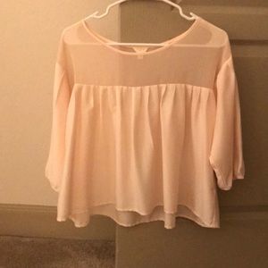 Blush Forever 21 Peasant Top